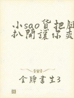 小sao货把腿扒开让你爽