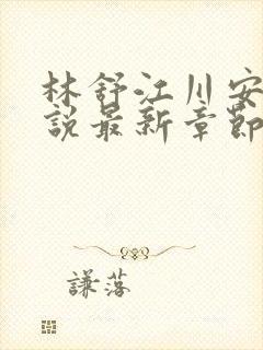 林舒江川安雅小说最新章节免费阅读