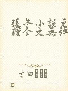 张冬小说免费阅读全文无弹窗封面