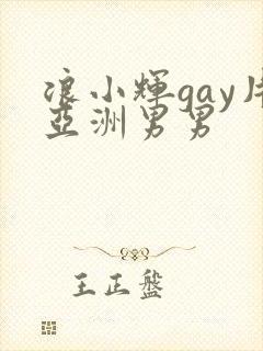 浪小辉gay片亚洲男男封面