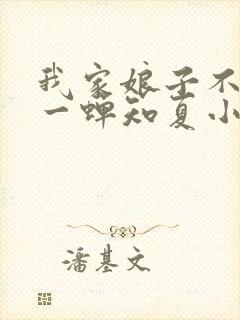 我家娘子不对劲一蝉知夏小说全集看封面