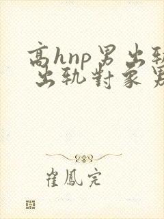 高hnp男出轨 出轨对象男女都有