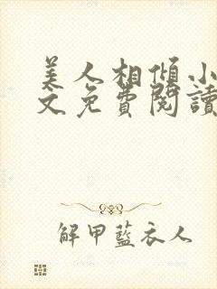 美人相倾小说全文免费阅读封面