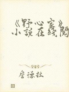 《野心家》原著小说在线阅读