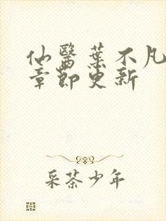 仙医叶不凡最新章节更新