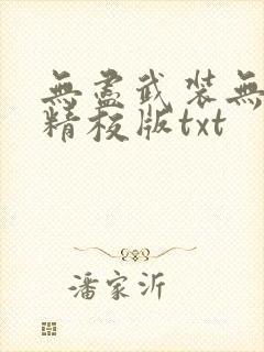 无尽武装无删减精校版txt