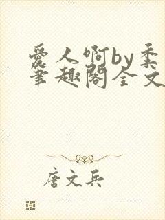 爱人啊by季阿笔趣阁全文免费阅读