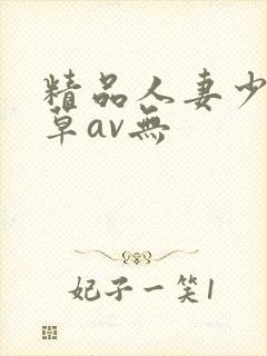 精品人妻少妇嫩草av无