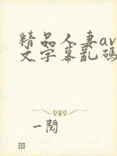 精品人妻av中文字幕乱码男同
