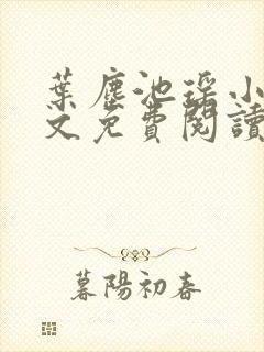 叶尘池瑶小说全文免费阅读txt