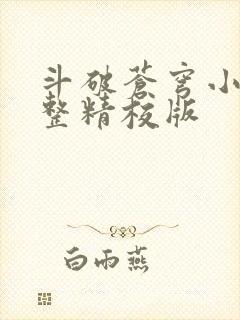 斗破苍穹小说完整精校版