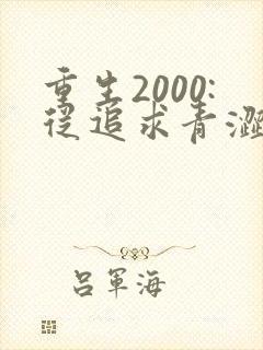 重生2000:从追求青涩校花同桌开始连载中封面