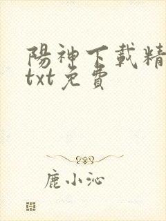阳神下载精校版txt免费
