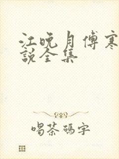 江晚月傅寒川小说全集封面