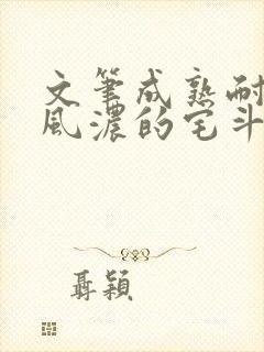 文笔成熟耐看古风浓的宅斗文