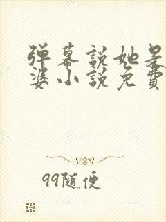 弹幕说她是我老婆小说免费阅读txt