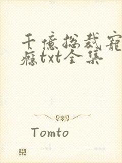 千亿总裁宠妻上瘾txt全集