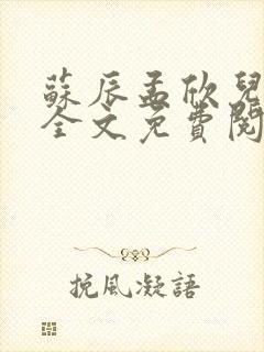 苏辰孟欣儿小说全文免费阅读封面