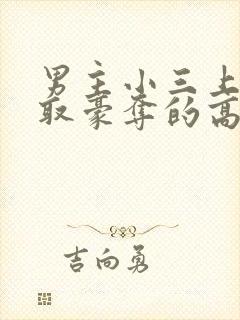 男主小三上位强取豪夺的高干文