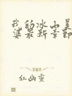 我的冰山美女老婆最新章节阅读