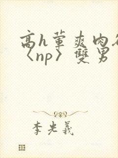 高h荤爽肉欲文〈np〉双男