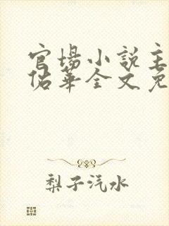 官场小说主角袁佑华全文免费阅读