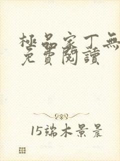 极品家丁无删减免费阅读