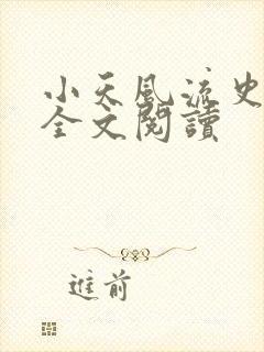 小天风流史小说全文阅读