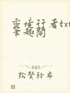 灵境行者txt笔趣阁