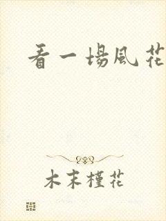 看一场风花雪月