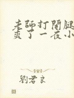 老师打开腿让我爽了一夜小说