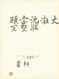 顾念沈澈大结局完整版封面