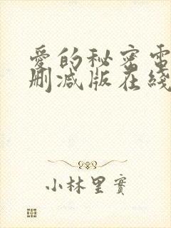 爱的秘密电影未删减版在线观看封面