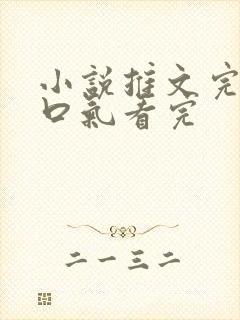 小说推文完结一口气看完