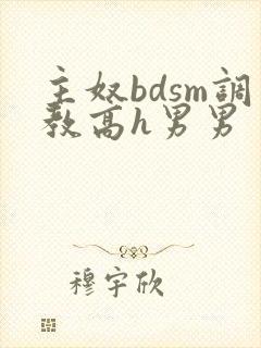 主奴bdsm调教高h男男封面