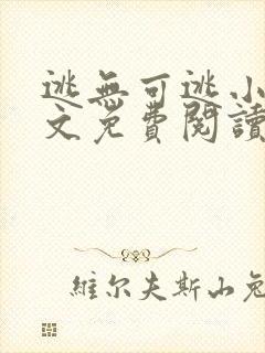 逃无可逃小说全文免费阅读