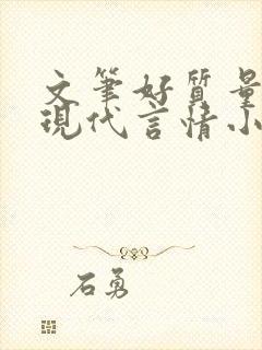 文笔好质量高的现代言情小说