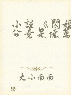 小说 《闪婚老公竟是亿万总裁》封面