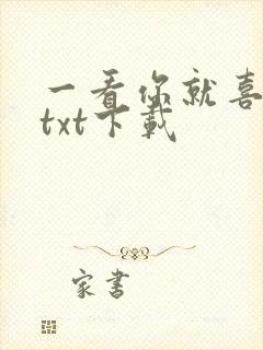 一看你就喜欢我txt下载