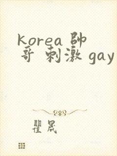 korea 帅哥 刺激 gay片封面