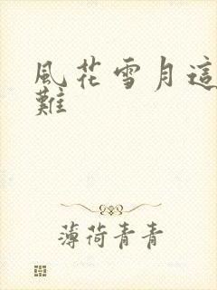 风花雪月这有何难