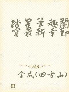 踏星笔趣阁无弹窗最新章节封面