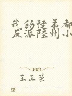 我的徒弟都是大反派陆州小说完整版封面