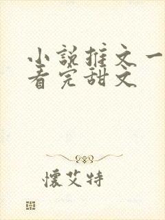 小说推文一口气看完甜文