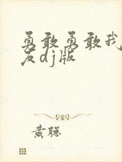 勇敢勇敢我的朋友dj版