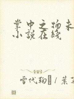 掌中之物未删减小说在线封面