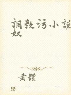 调教污小说高h奴