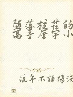 堕落校花的贴身高手唐宇小说