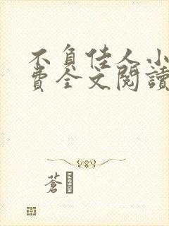 不负佳人小说免费全文阅读