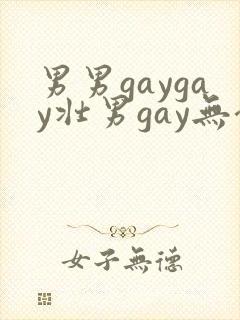 男男gaygay壮男gay无套